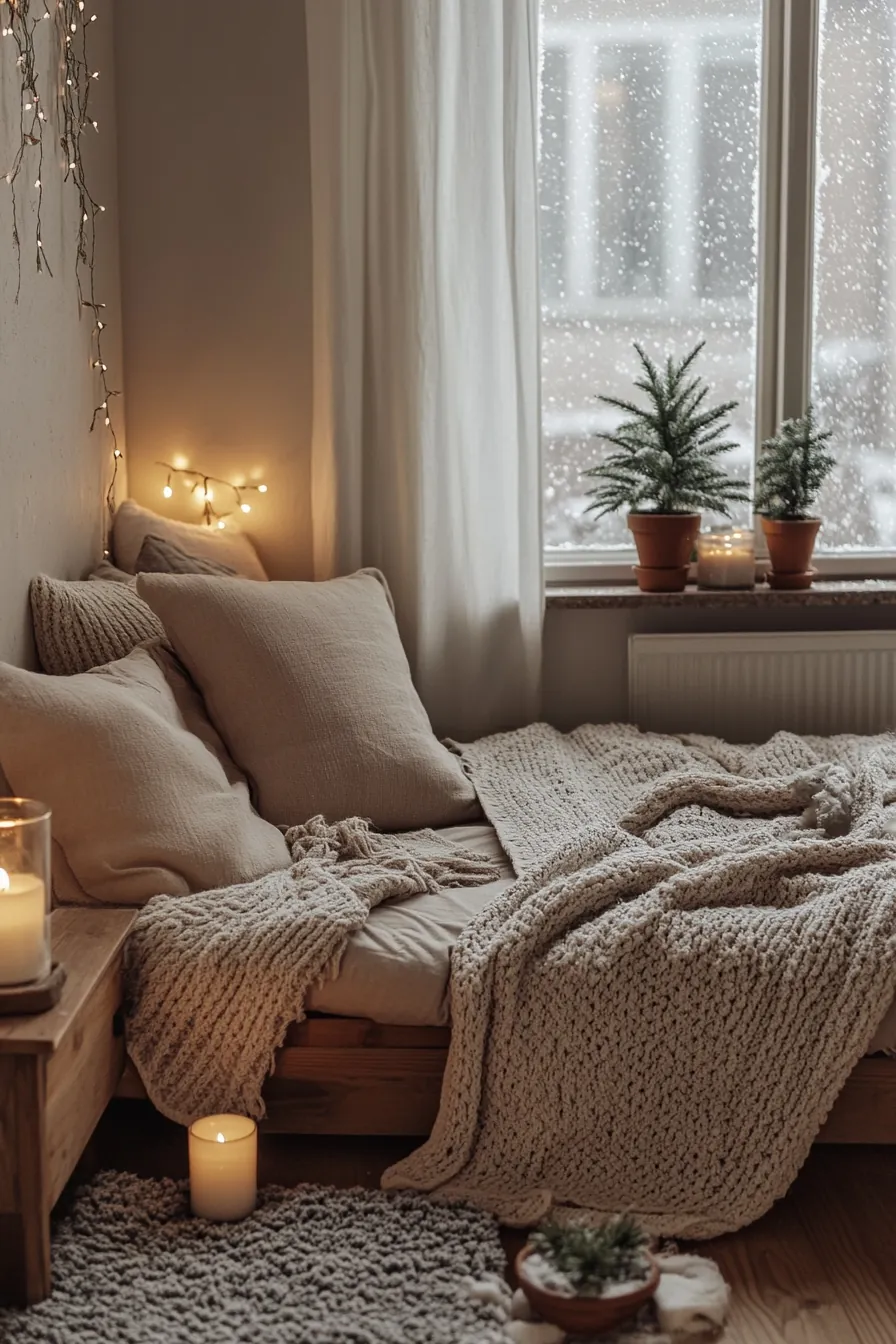 Create Warmth with Small Bedroom Winter Hygge Inspiration Ideas