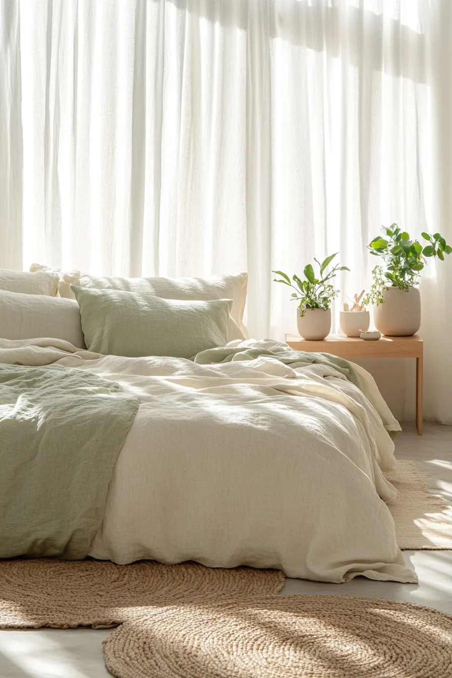 Create a Cool Sanctuary with Summer Linen Bedding Trends