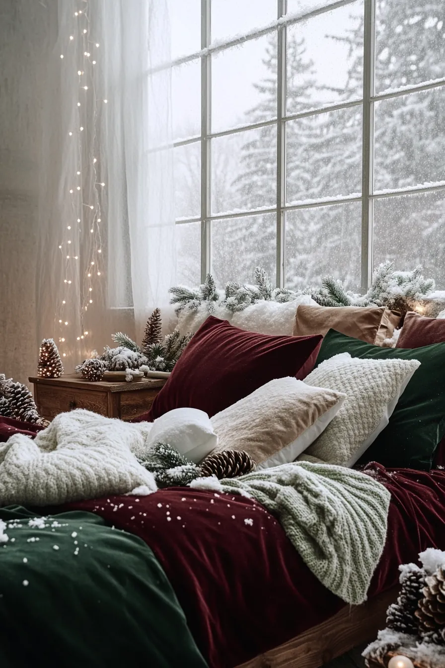 Create a Cozy Atmosphere with Festive Bedroom Decor Winter Season