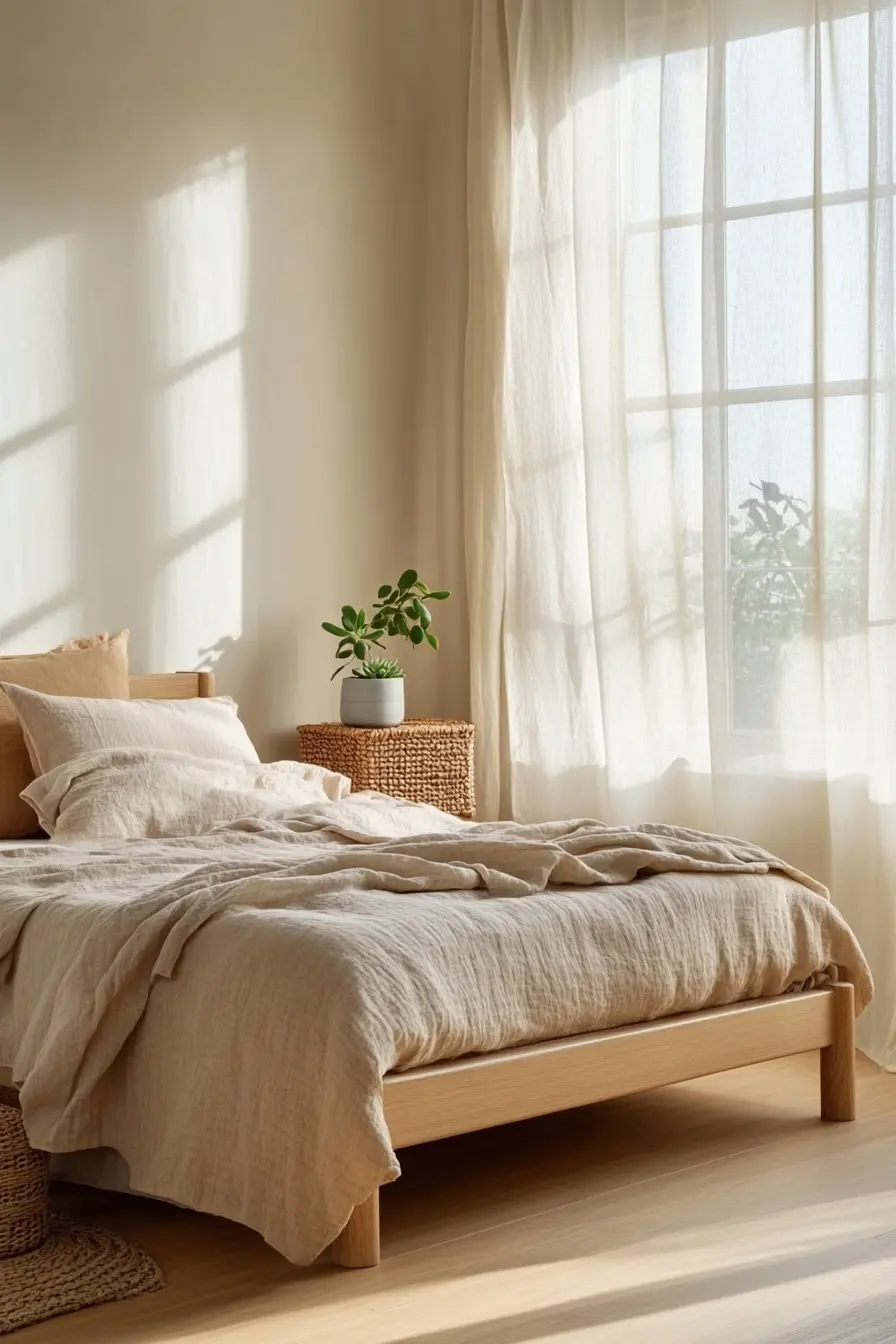 Create a Cozy Vibe with Sustainable Minimalist Bedroom Design