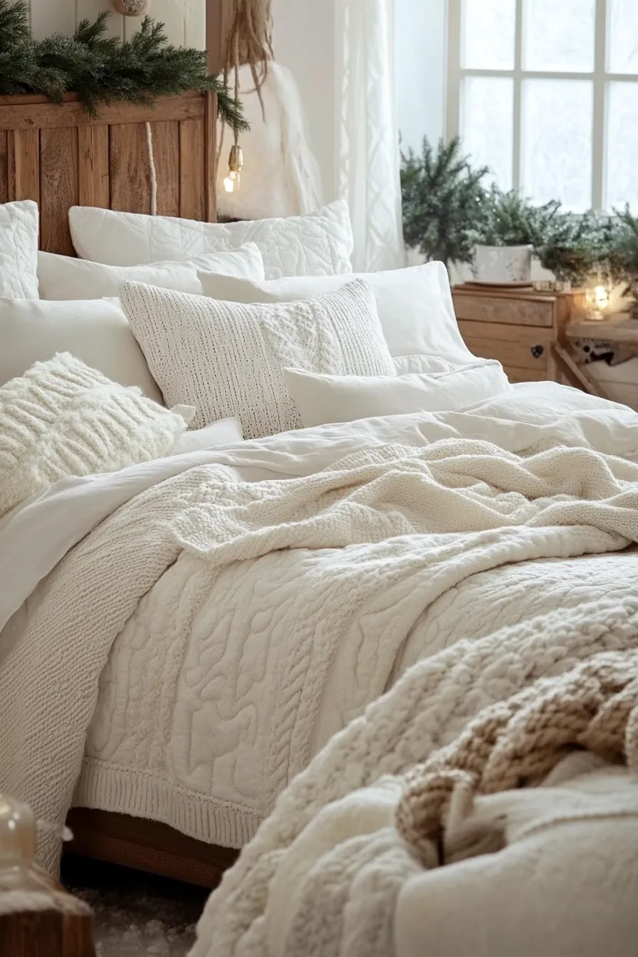 Create a Dreamy Ambiance Using Winter White Cozy Cottage Bedding