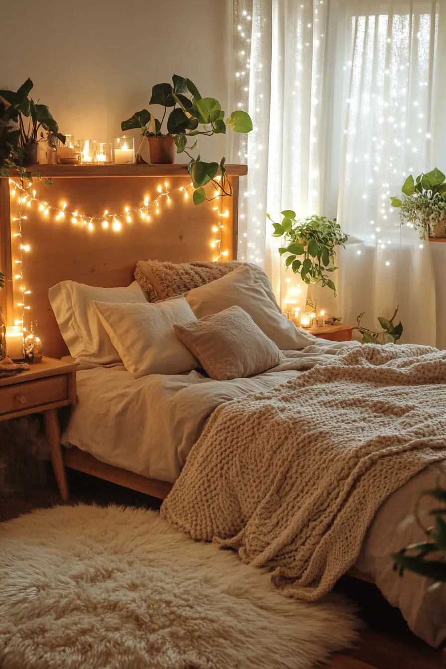 Create a Dreamy Atmosphere with Fairy Lights in Your Bedroom