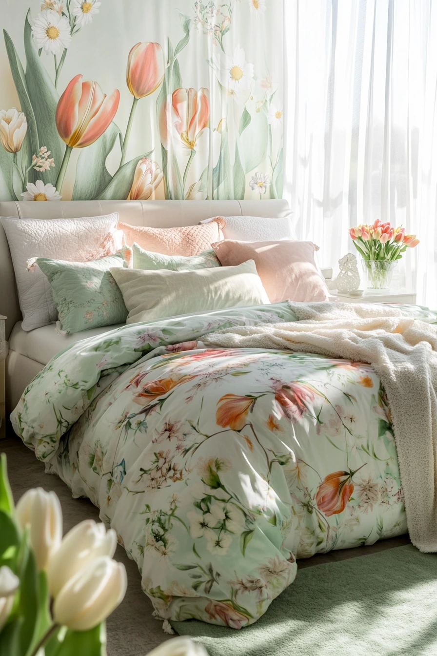 Create a Dreamy Spring Oasis with Floral Bedroom Decor