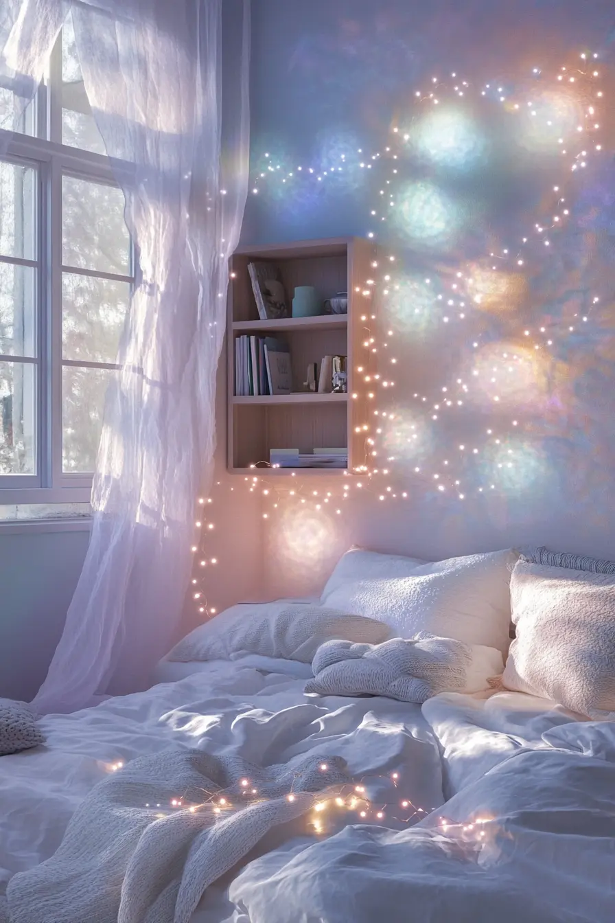 Create a Magical Atmosphere Fairy Lights in Your Bedroom