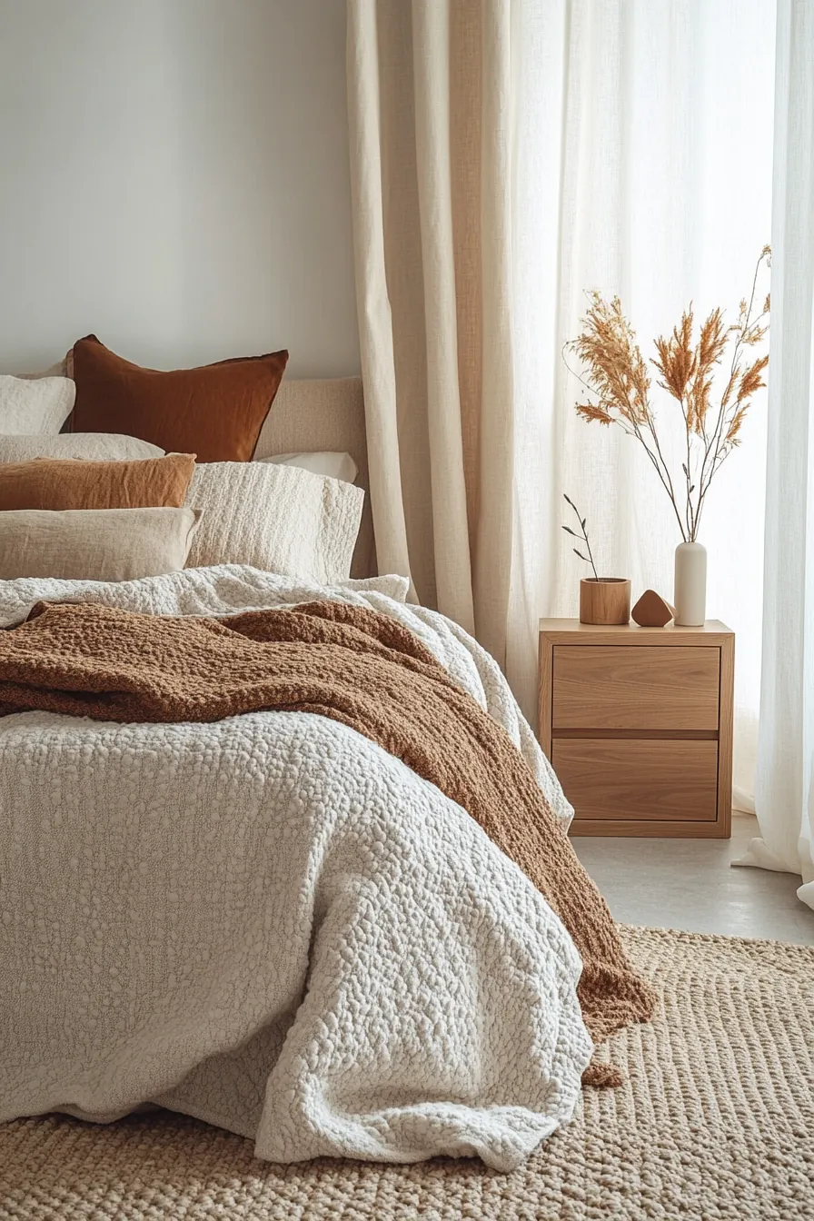 Create a Serene Ambiance with Warm Neutral Autumn Bedroom Inspiration