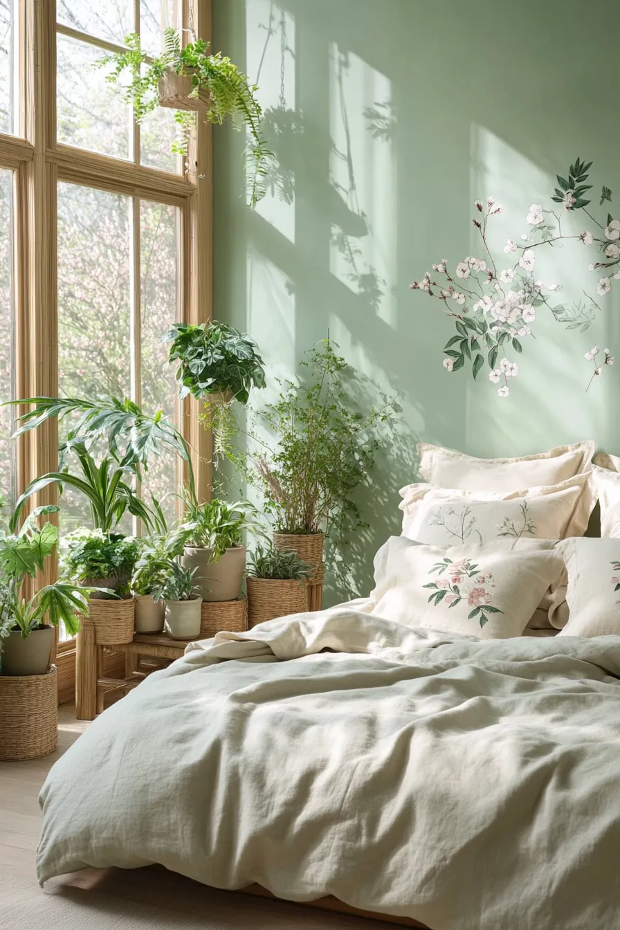 Create a Serene Haven Using Nature Inspired Bedroom Decor Spring Themes