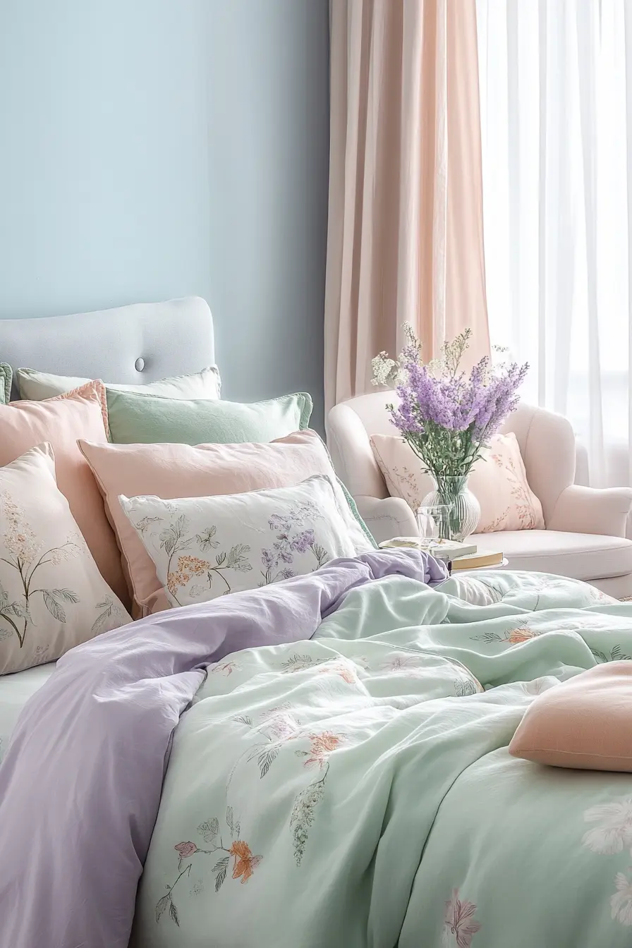Create a Serene Retreat with Calming Pastel Bedroom Themes