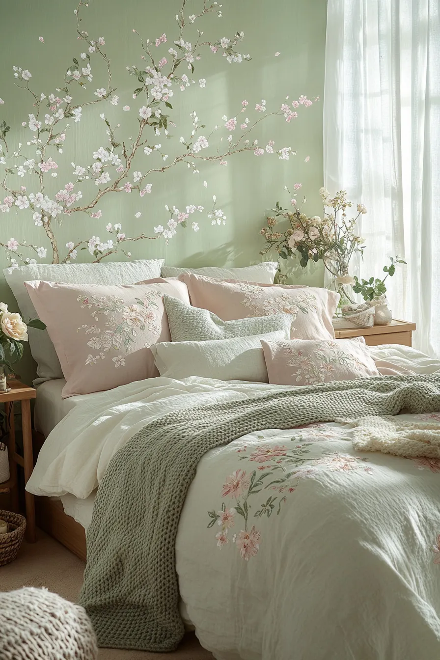 Create a Serene Spring Floral Bedroom Decor Mood for Ultimate Comfort