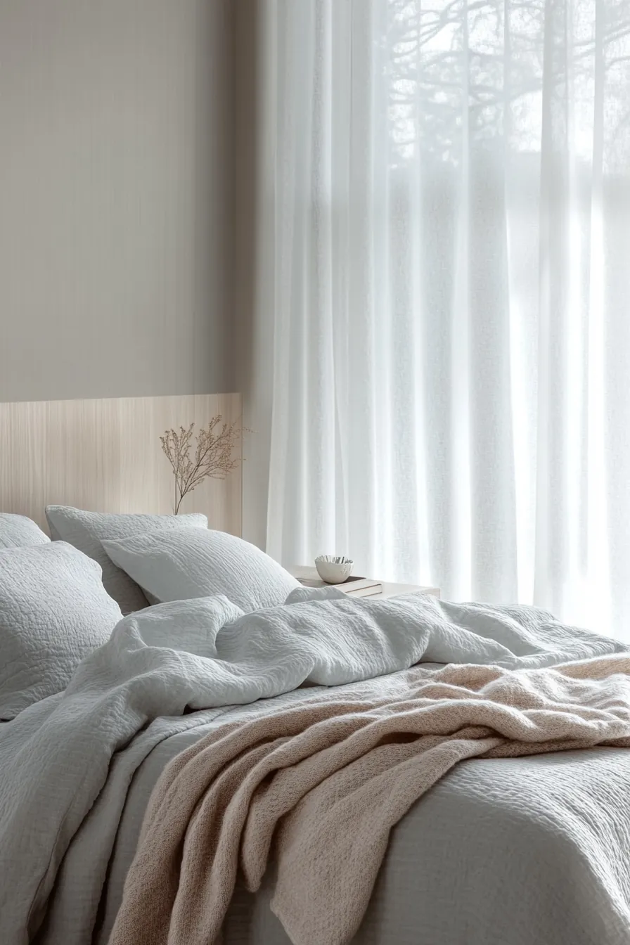 Create a Tranquil Winter Minimalist Bedroom Colors Palette for Calm Living