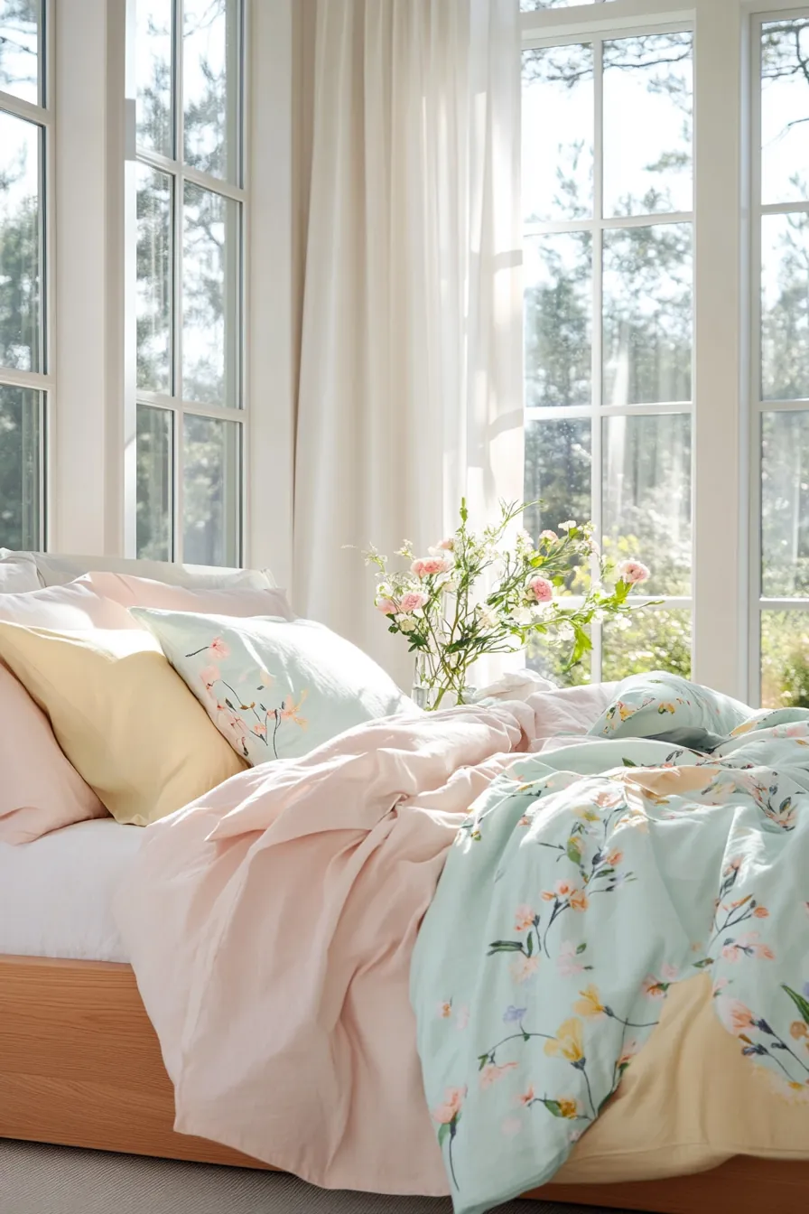 Create a Vibrant Ambiance Using a Bright Spring Bedroom Color Palette