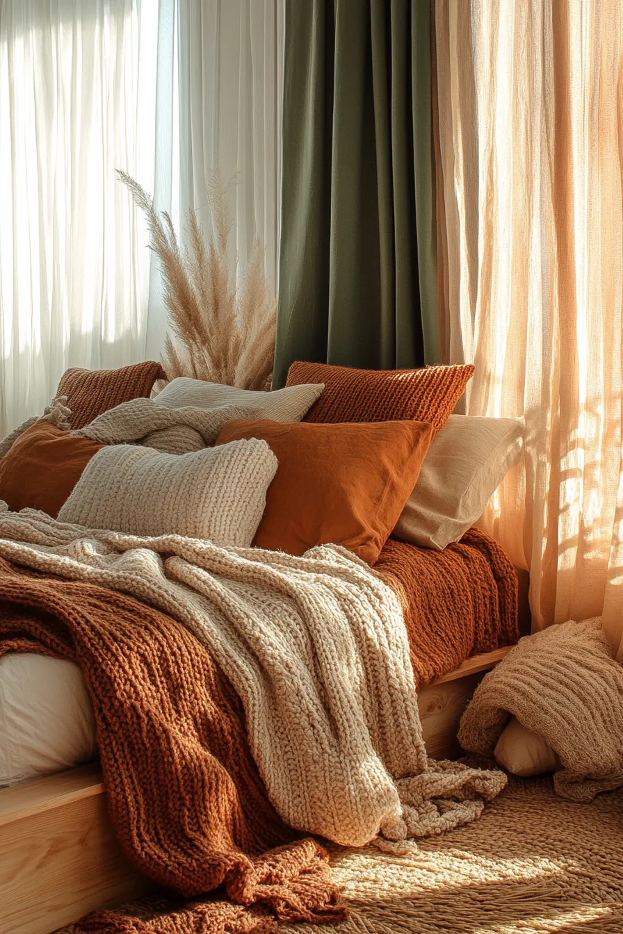 Create a Warm Ambiance Using Earth Tone Autumn Bedroom Decorations This Season 2