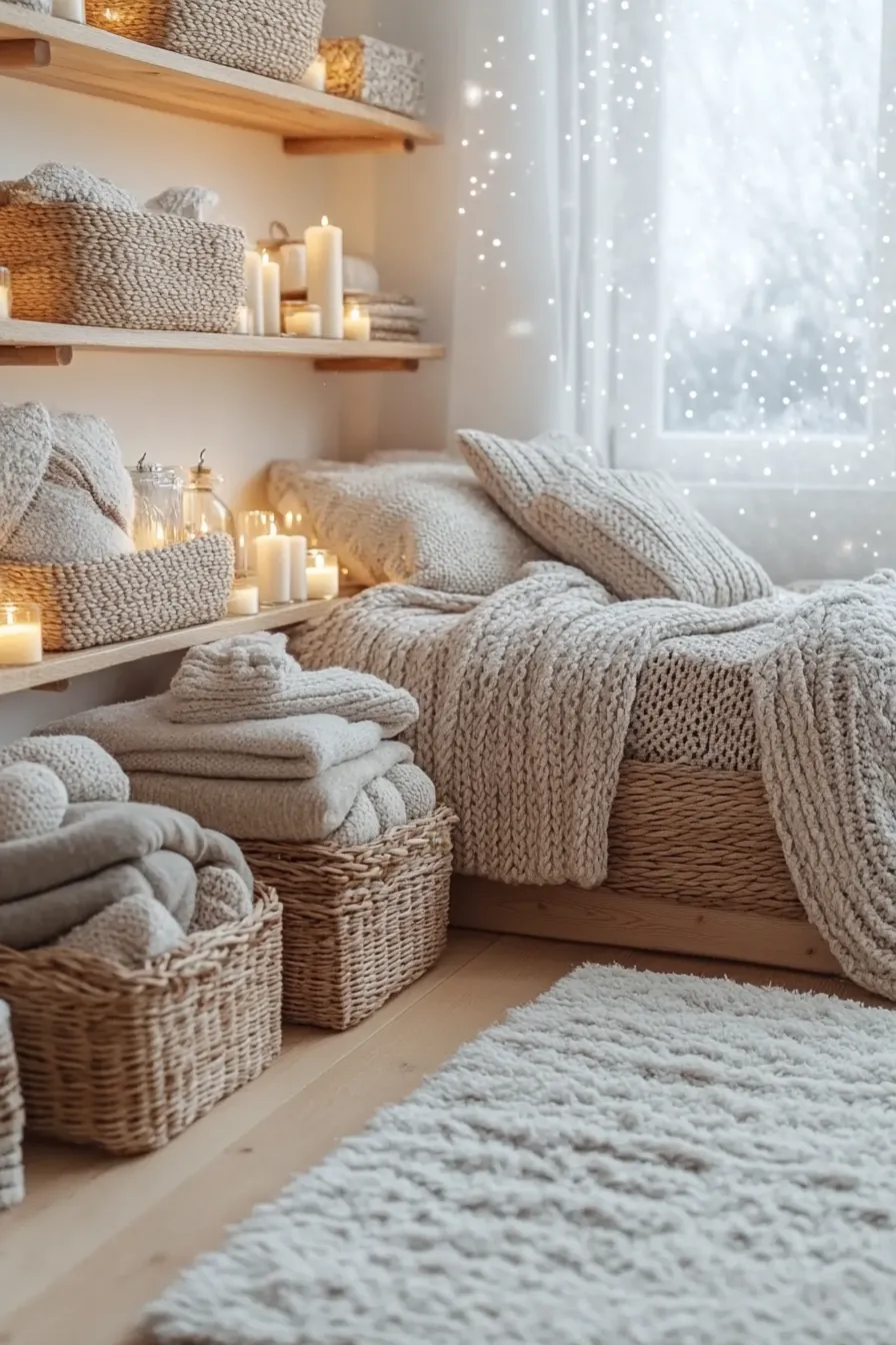 Create a Winter Hygge Bedroom Organization Sanctuary with Stylish Storage