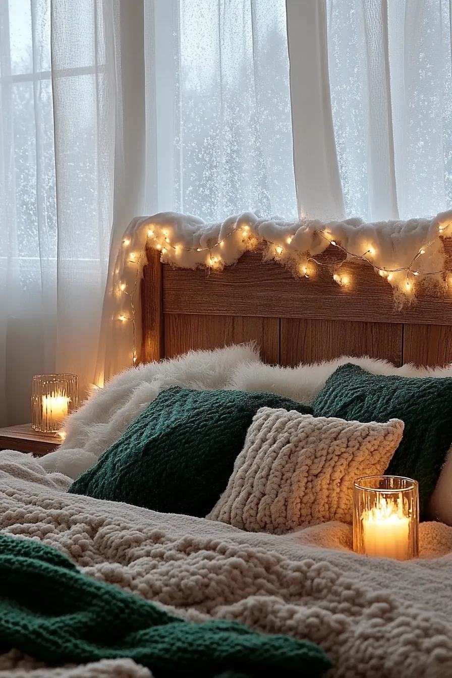 Create magic with winter festive bedroom lighting ideas this season