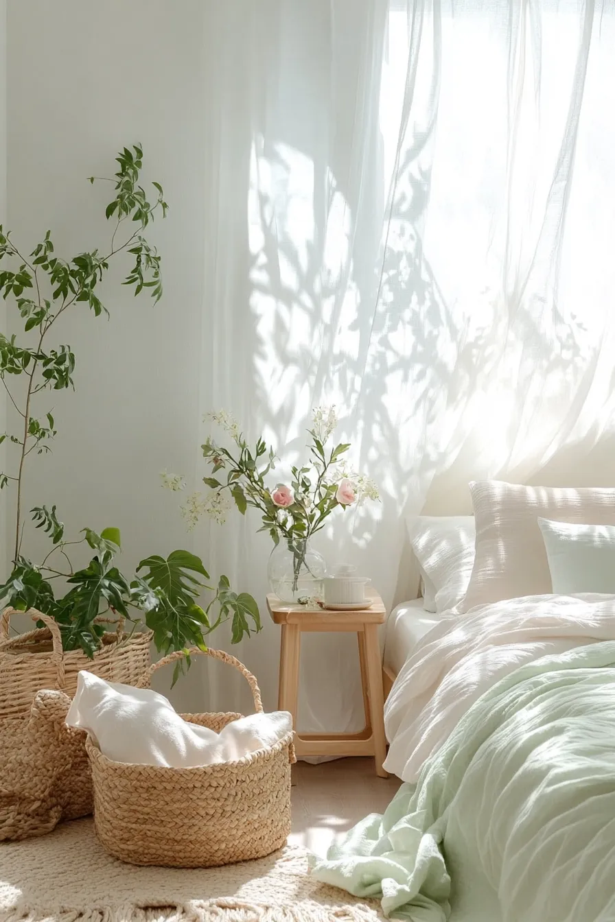 Create serenity with a minimalist spring bedroom refresh