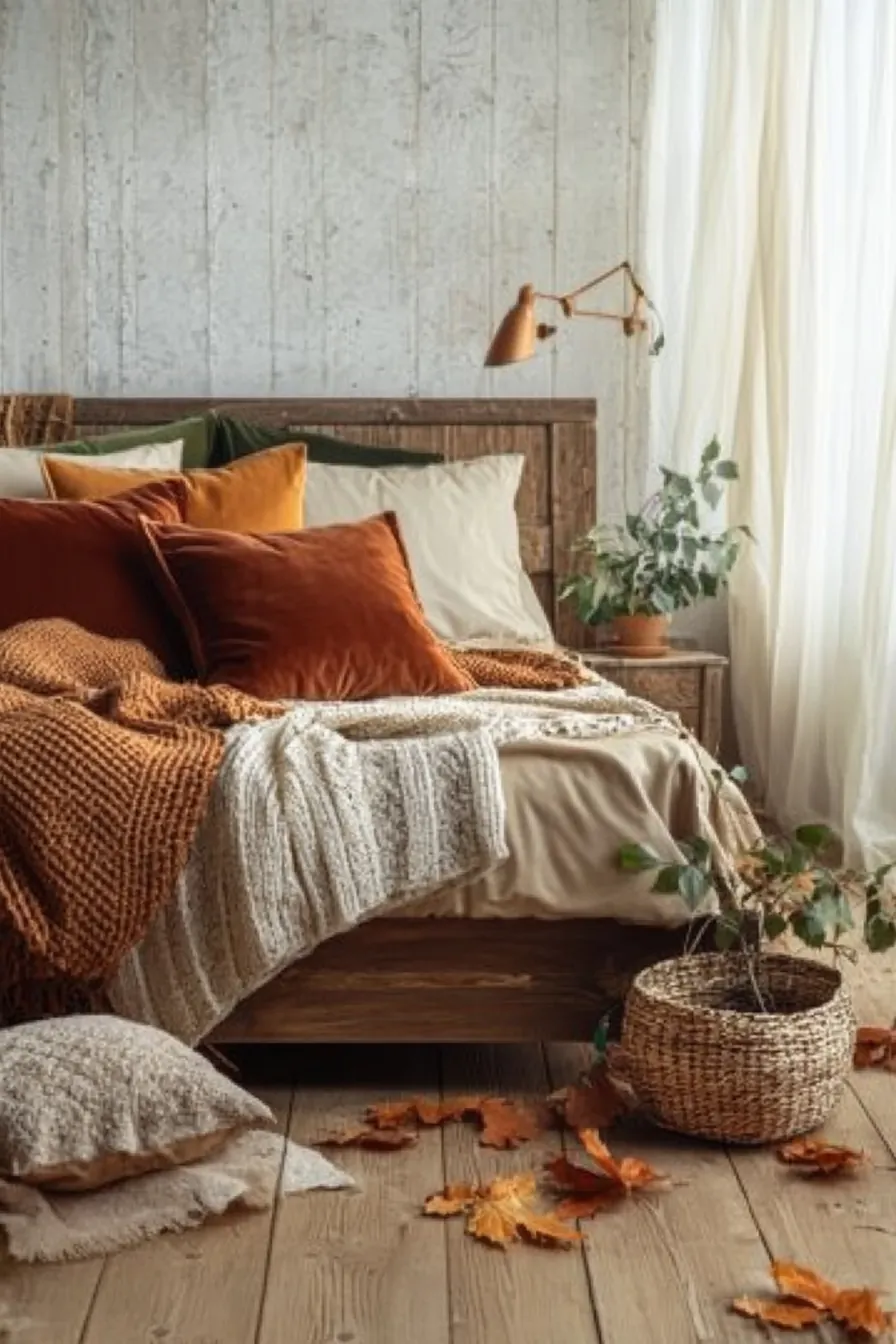 Creating Cozy Ambiance with Warm Neutral Winter Bedroom