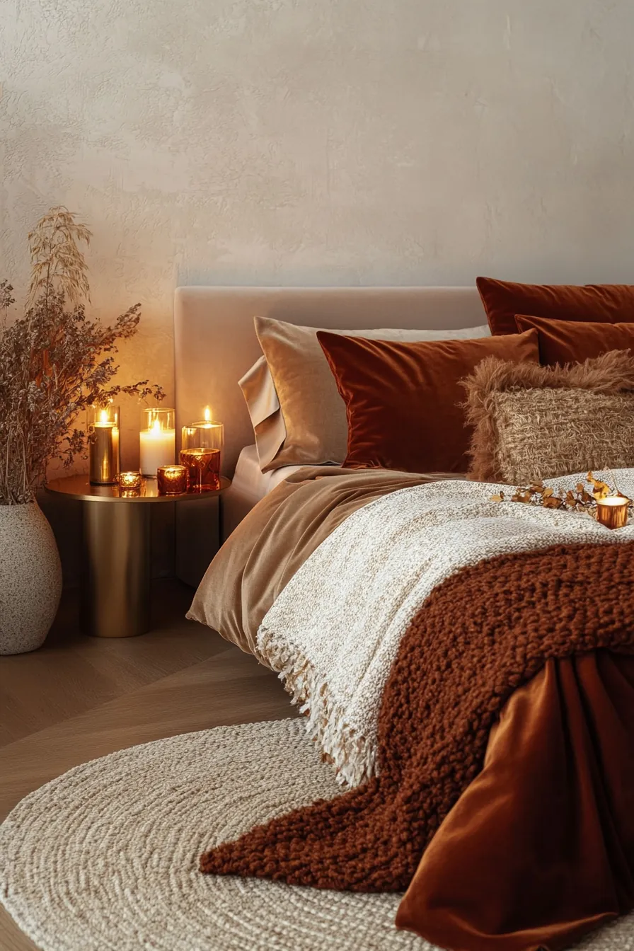 Creating Cozy Autumn Bedroom Lighting and Moods for Modern Luxe Decor