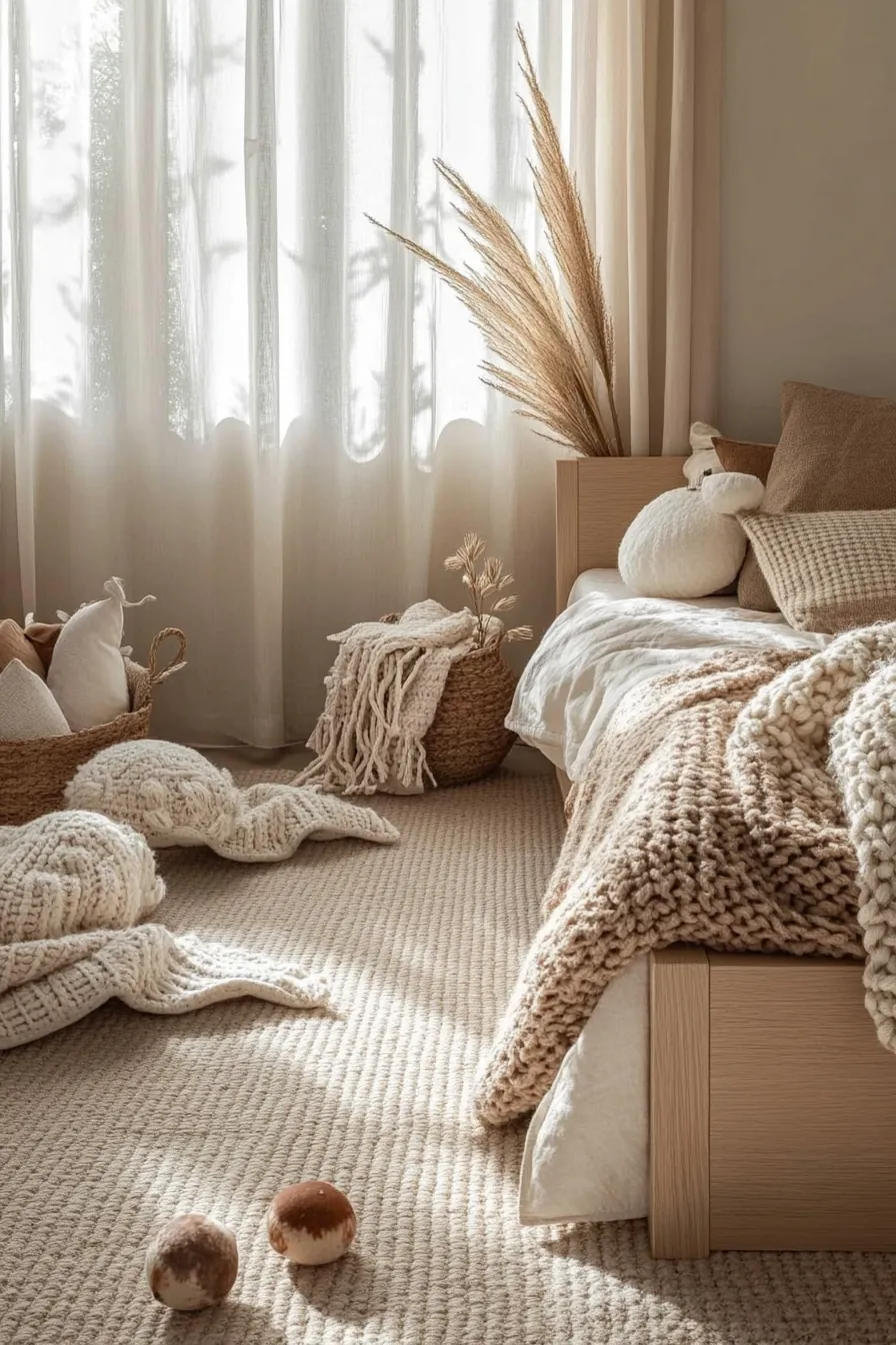 Creating Cozy Autumn Neutral Palette Kids Room Decor for a Calm Retreat