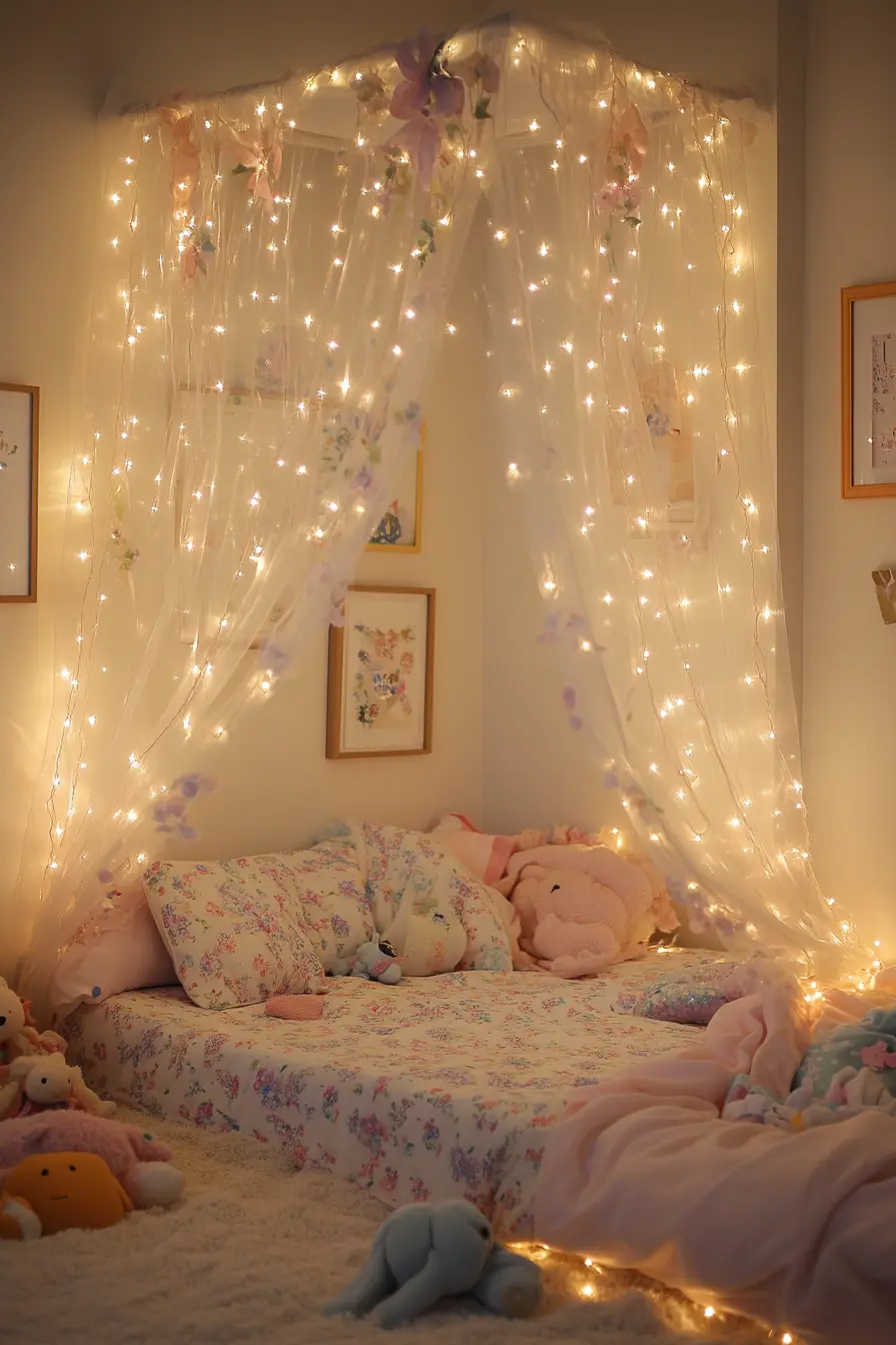 Creating Dreamy Vibes with Cute Fairy Lights in Bedrooms