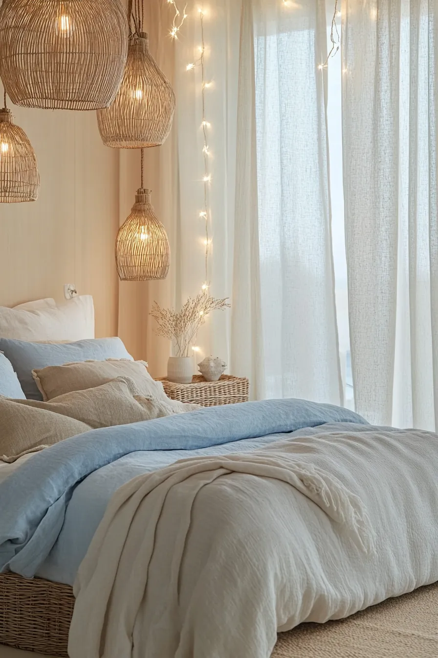 Creating Tranquil Spaces with Summer Coastal Bedroom Lighting Accents