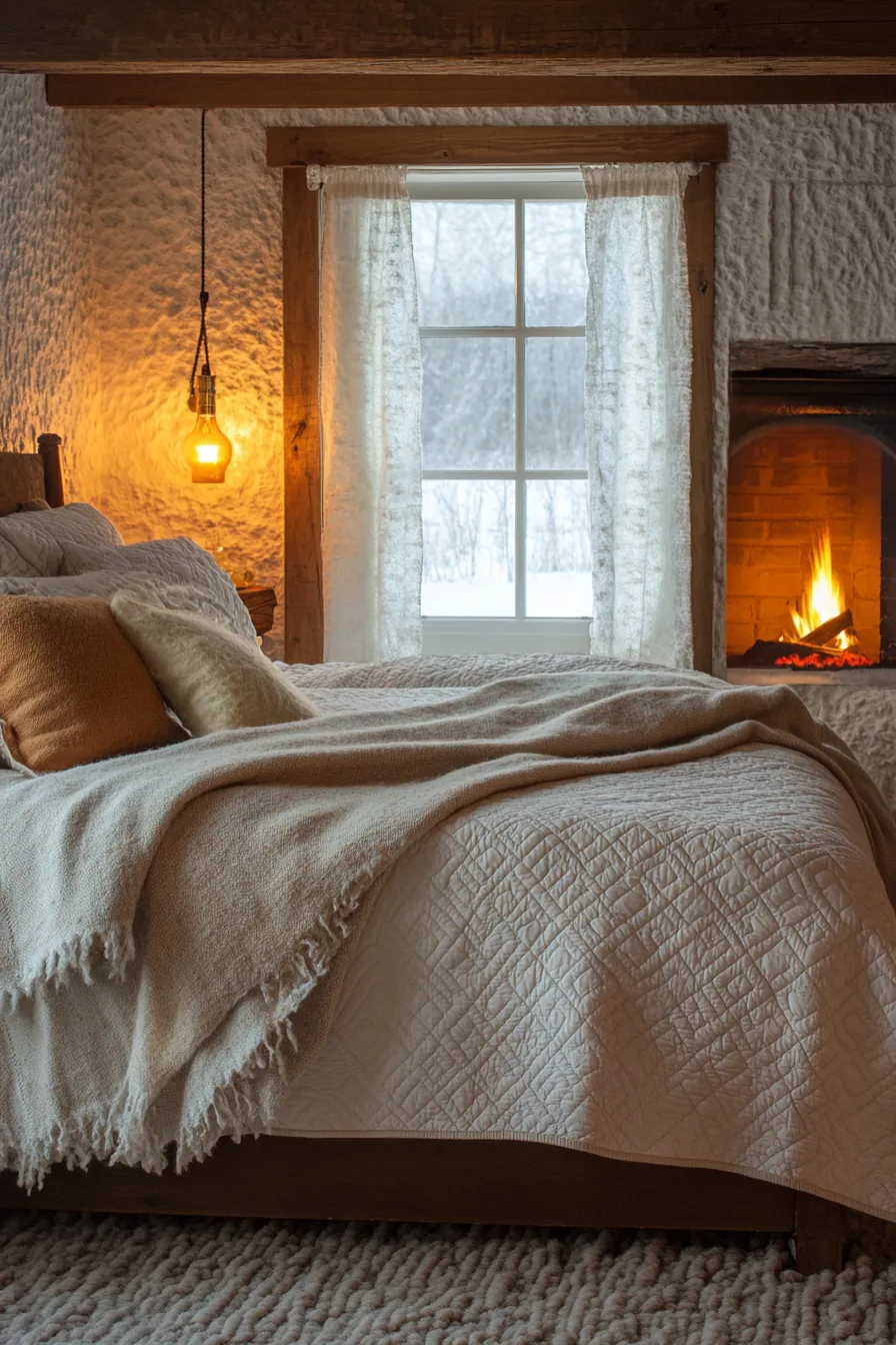 Creating Urban Charm with Cozy Winter Cottage Bedroom Decor