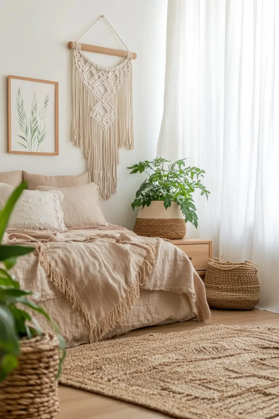 Creating a Boho Oasis with Natural Textures and Colors