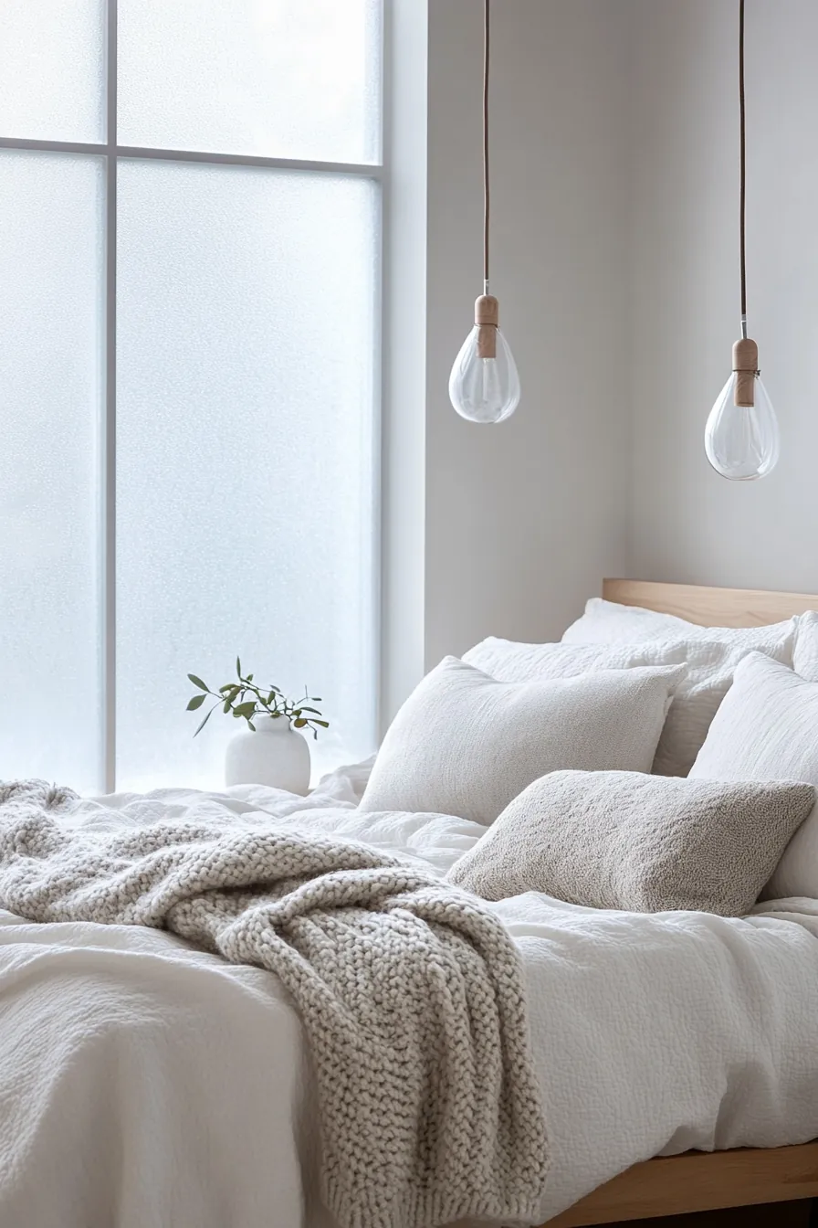 Creating a Calm Space with Scandinavian Winter Bedding Minimalist Decor
