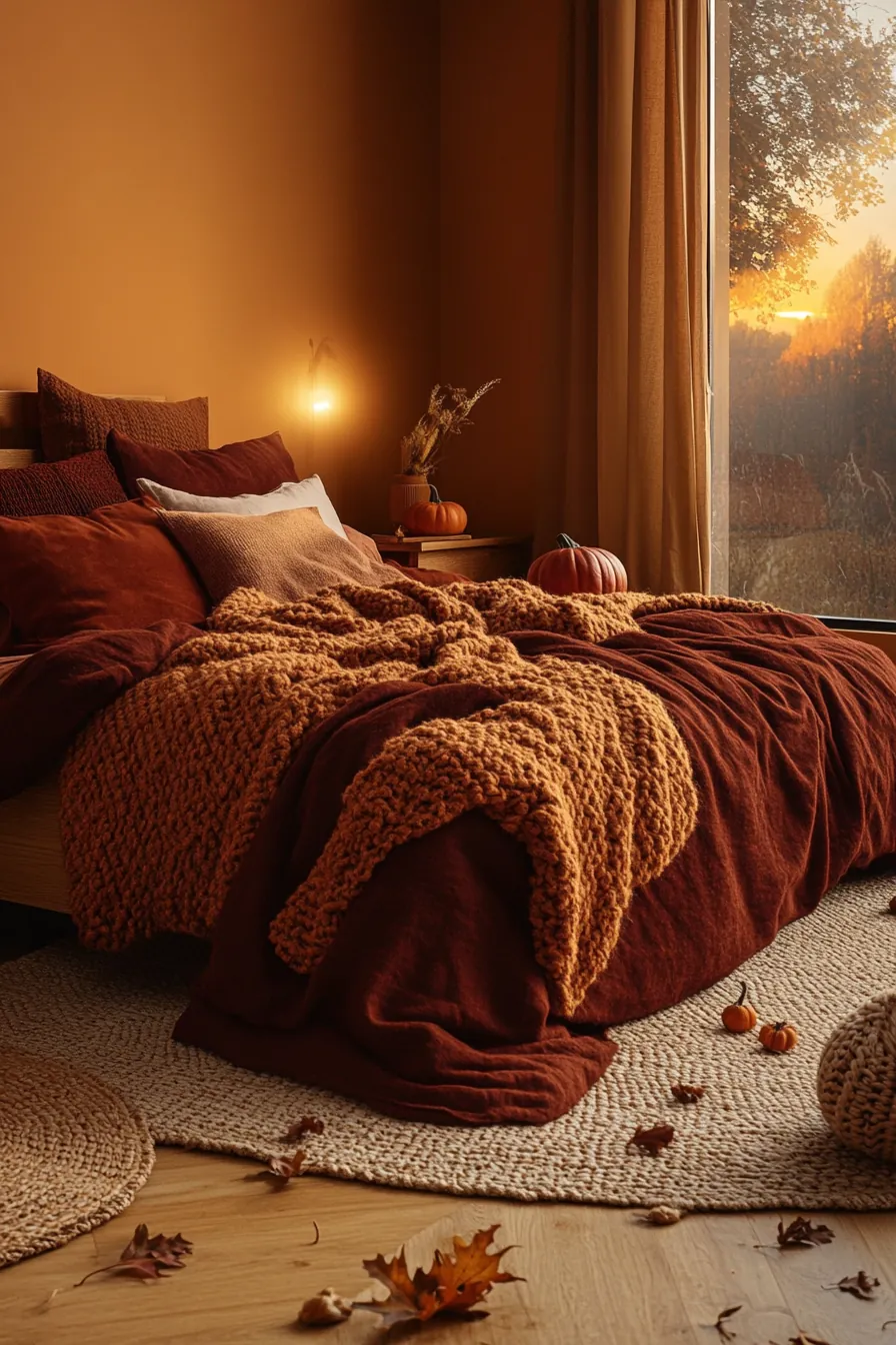Creating a Cozy Autumn Inspired Bedroom Aesthetic for Warm Seasonal Vibes
