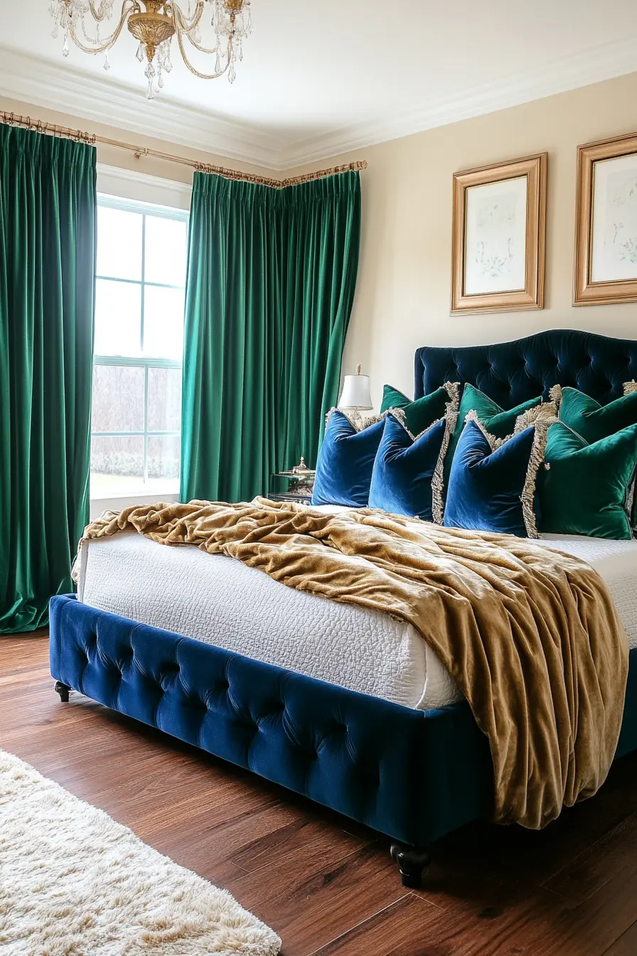 Creating a Cozy Oasis Velvet Accents in Bedrooms