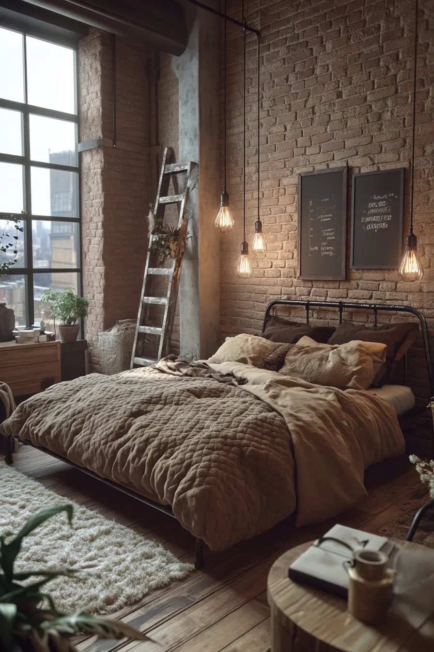 Creating a Cozy Vibe with Industrial Loft Bedroom Styles