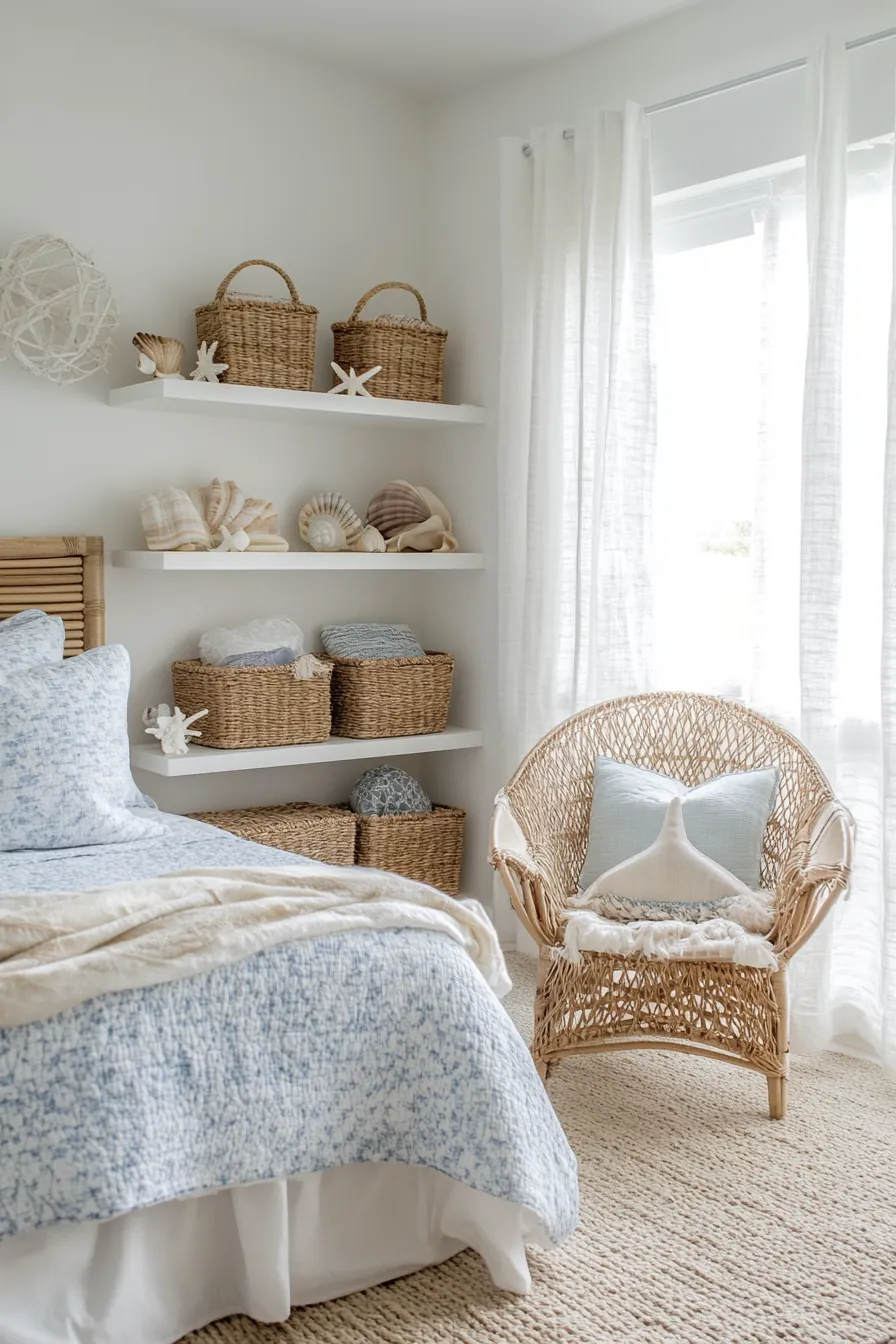Creating a Dreamy Coastal Summer Decor Girls Bedroom for Relaxing Vibes