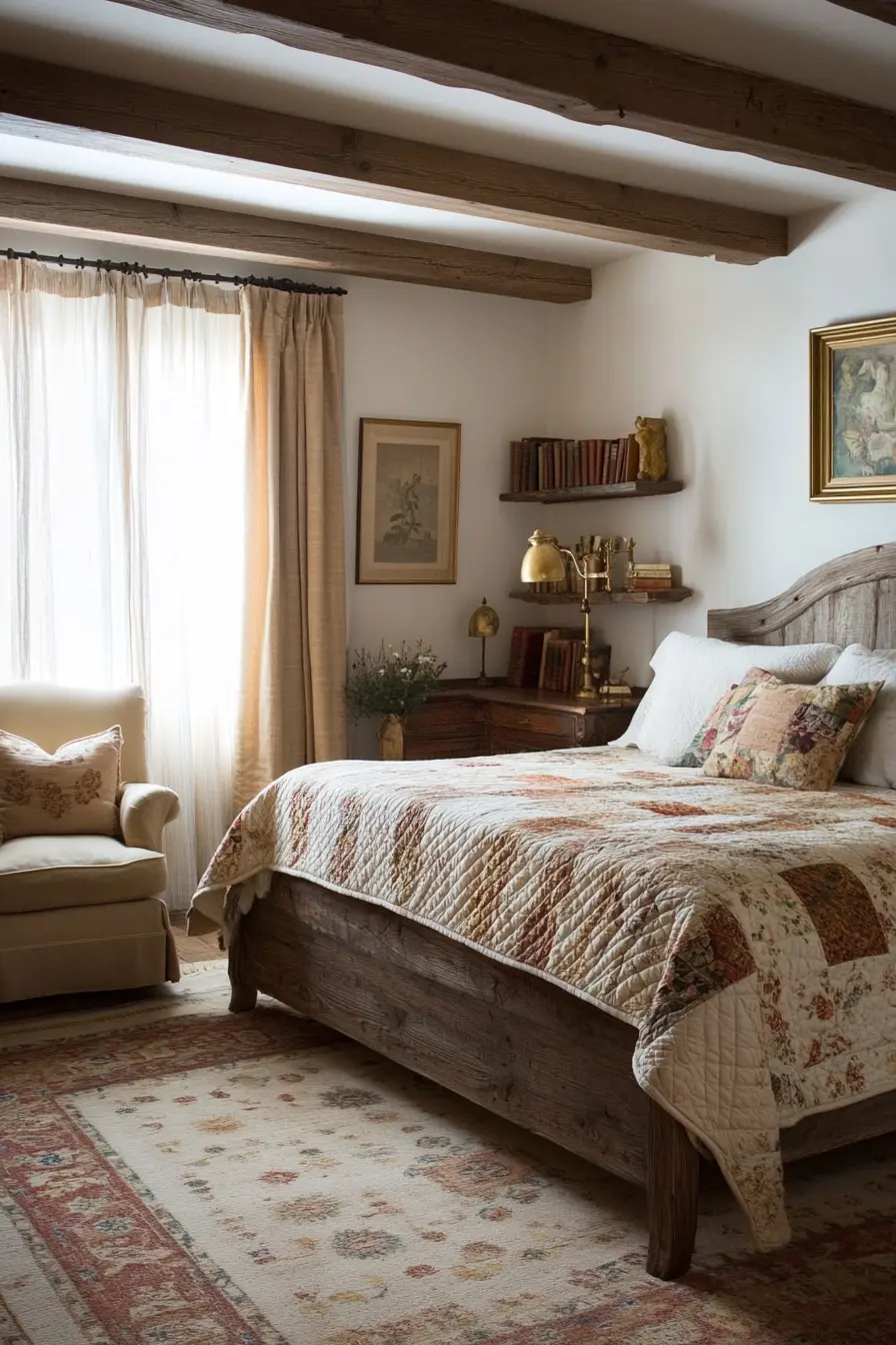 Creating a Harmonious Vintage Rustic Bedroom Retreat