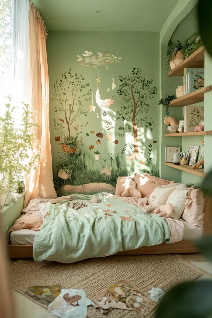 Creating a Serene Kids Bedroom with Nature Elements