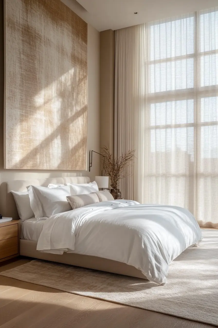 Creating a Serene Luxury Minimalist Bedroom Retreat