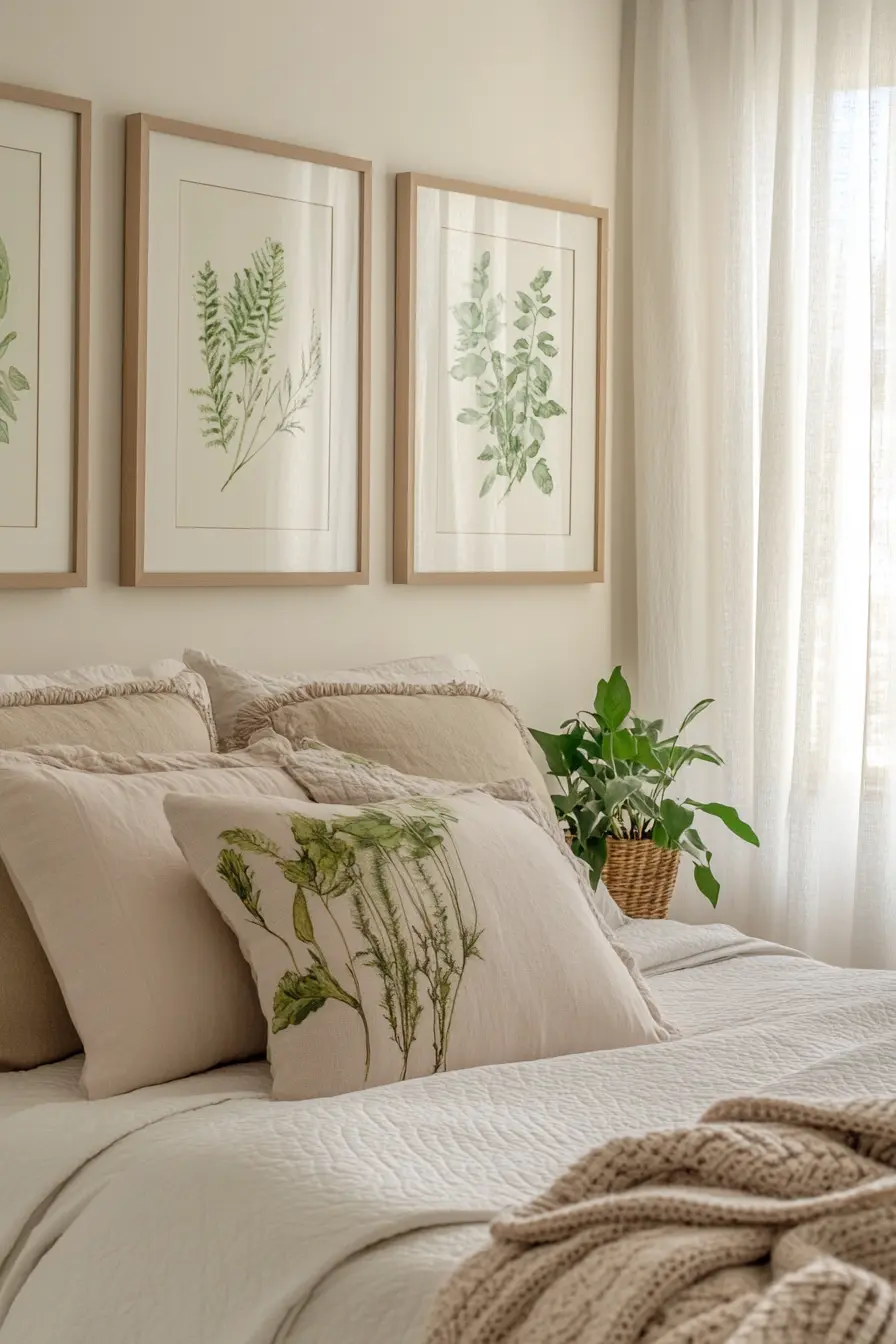 Creating a Serene Retreat Framed Botanical Art Ideas