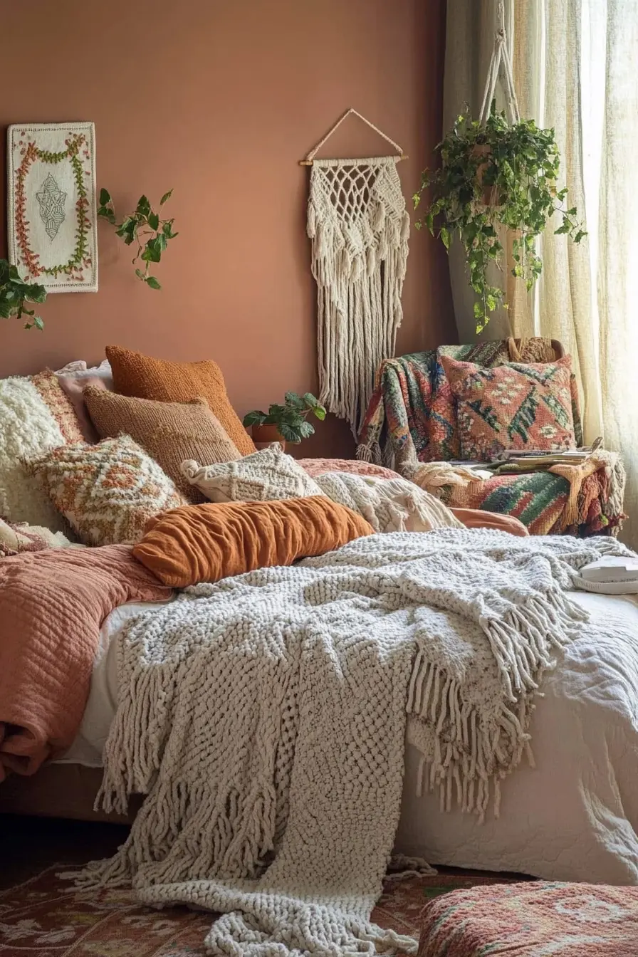 Creating a Stunning Boho Bedroom with Textured Decor Essentials