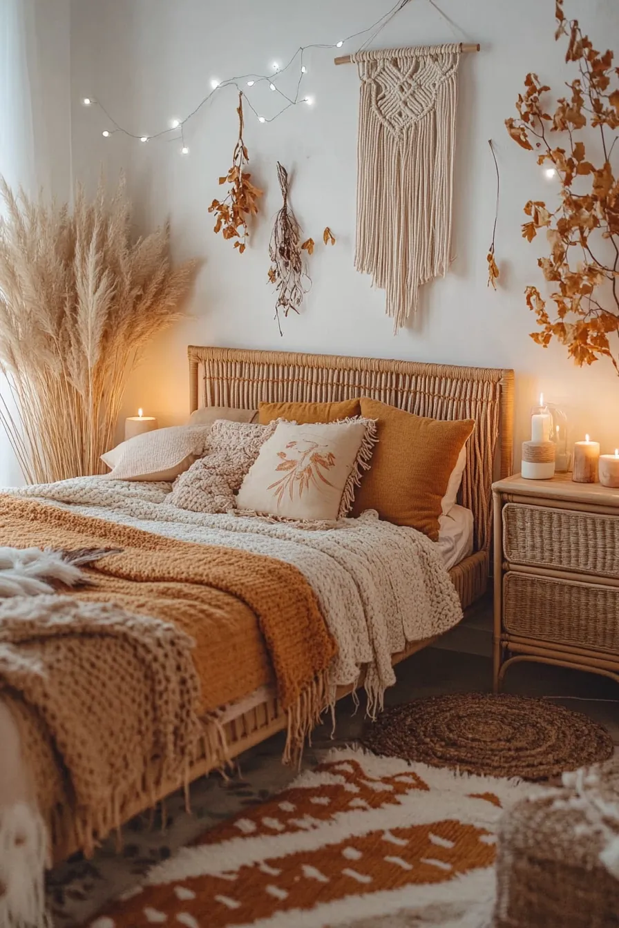 Creating your perfect retreat with autumn boho bedroom style