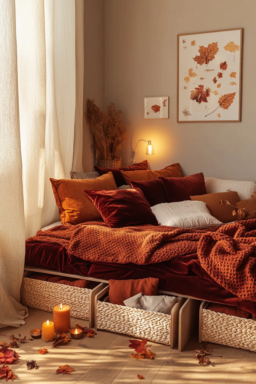 Creative Fall Cozy Bedding Storage Solutions for Ultimate Comfort