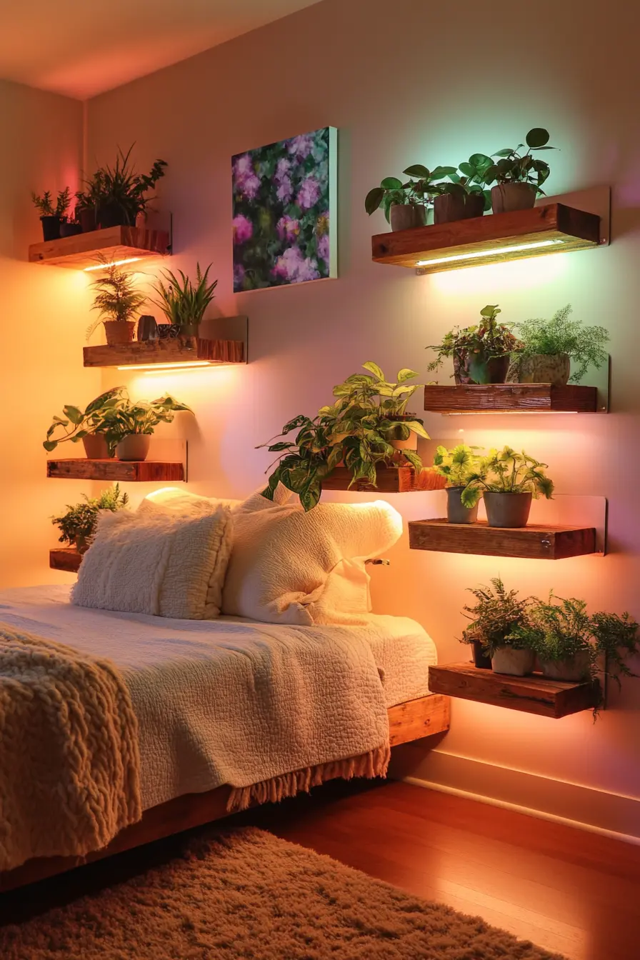 Creative Ideas for Bedroom Wall Shelving Solutions