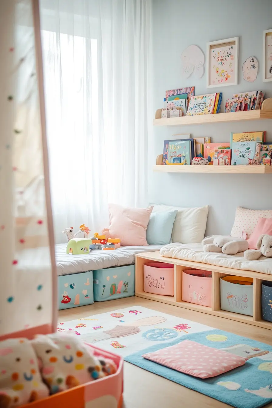 Creative Ideas for Organizing Kids Bedroom Storage