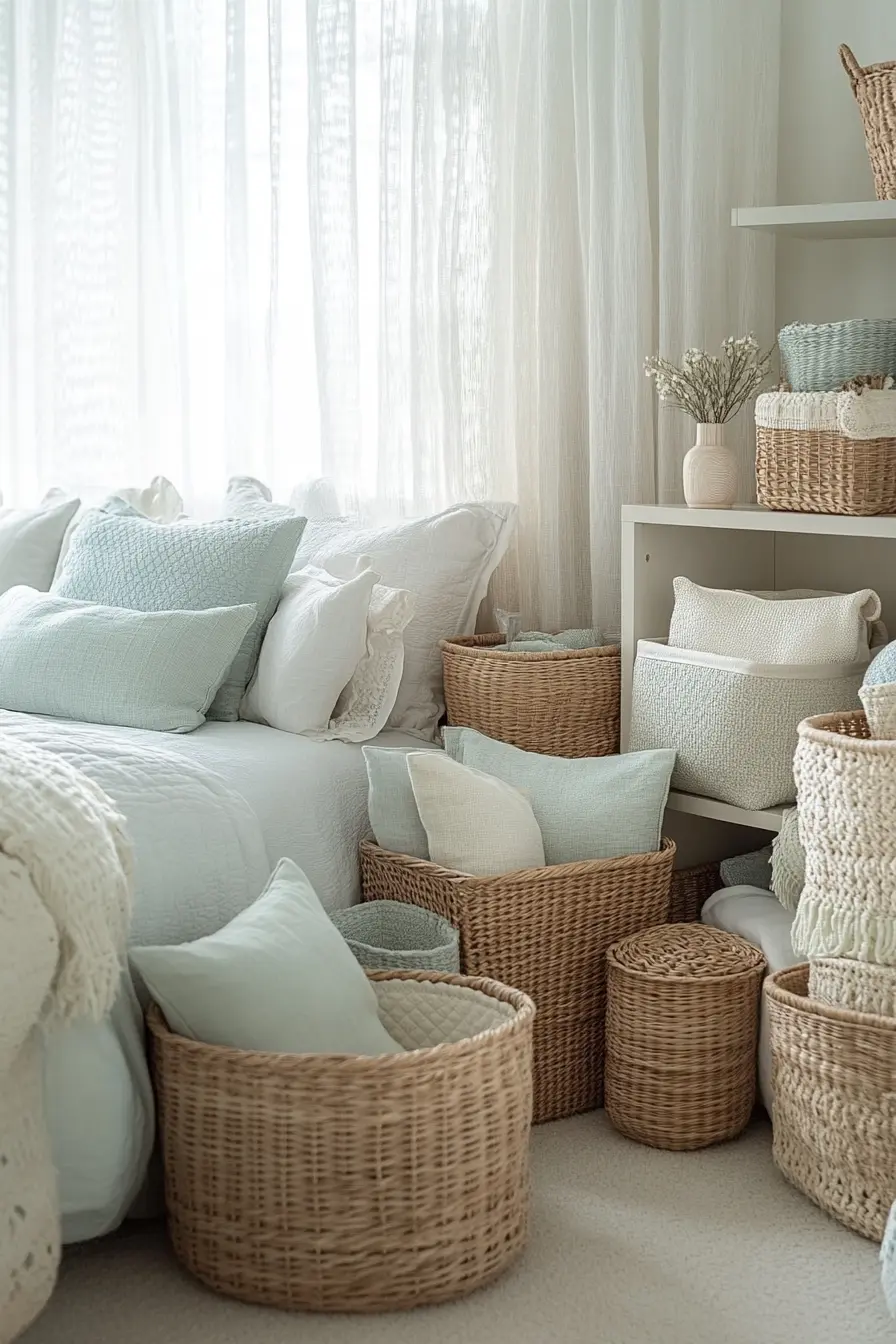 Creative Ideas for Using Stylish Storage Baskets in Your Bedroom