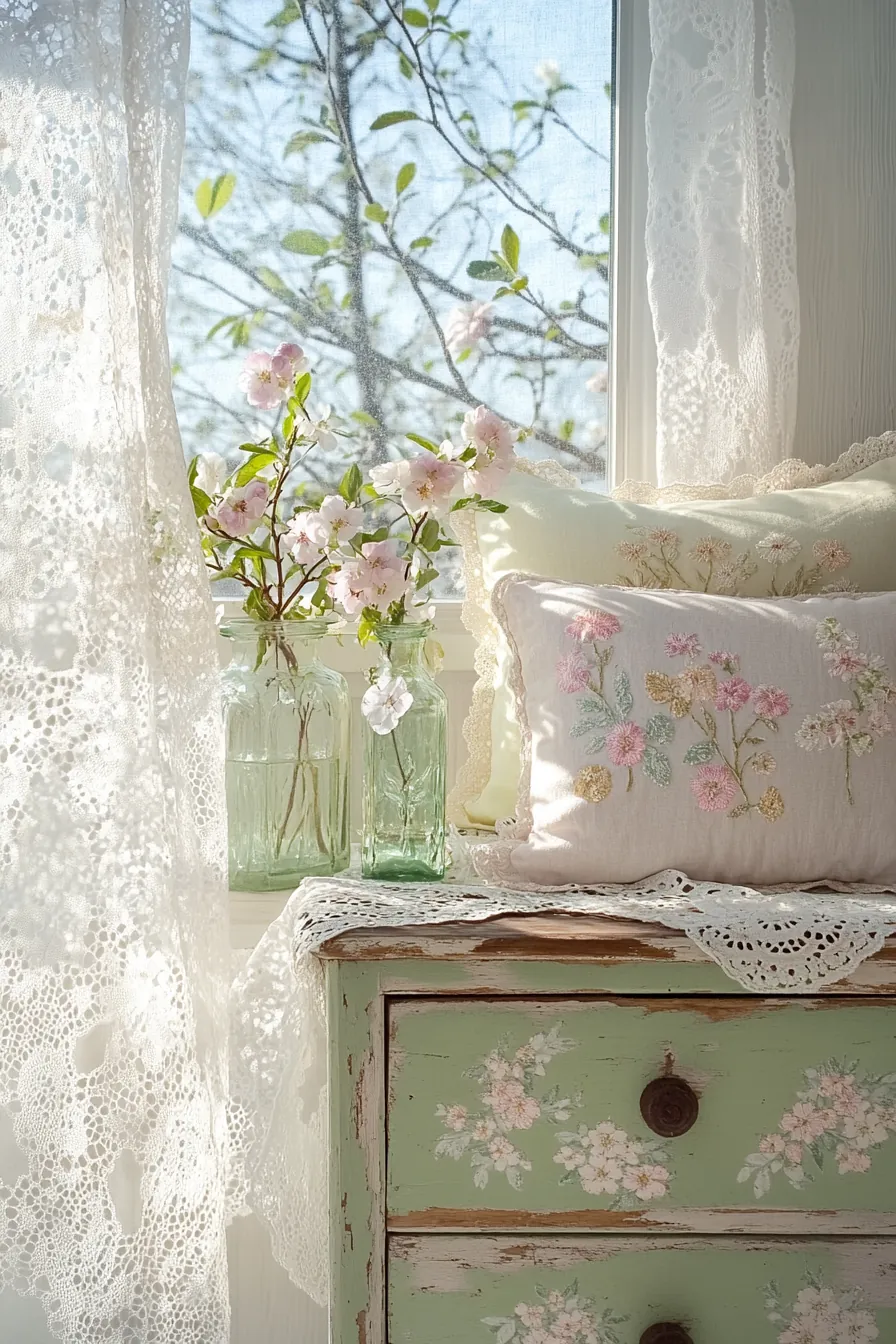 Creative Ideas for Vintage Spring Bedroom Accents DIY Projects