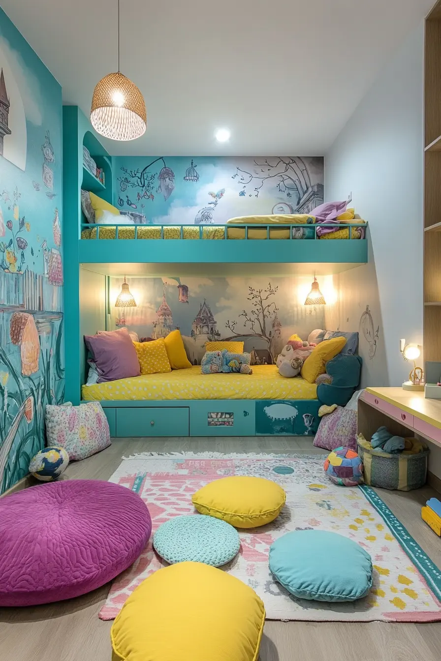 Creative Multifunctional Kids Bedroom Layouts for Small Spaces