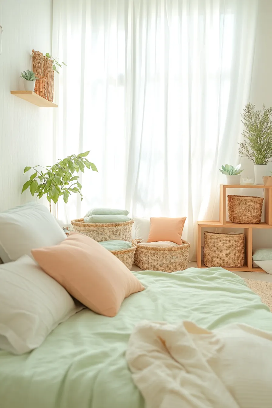 Creative Summer Airy Bedroom Clutter Solutions for a Breezy Ambiance