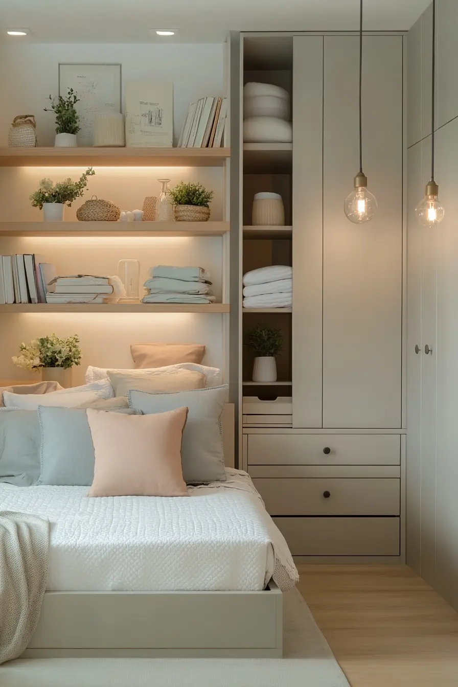 Creative Vertical Storage Hacks for Small Bedrooms