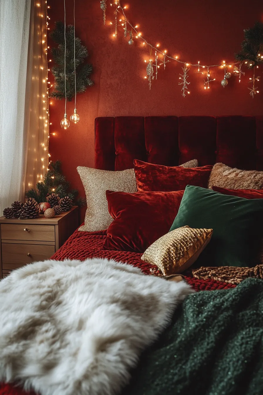 Creative holiday themed bedroom styling tips to elevate your space