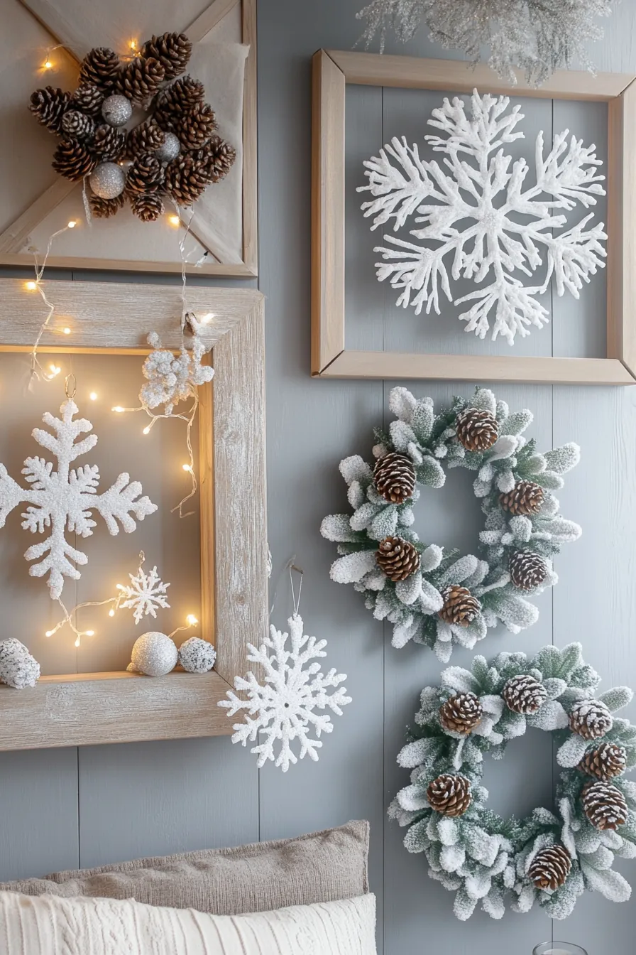 Creative ideas for festive winter bedroom wall accessories dycor