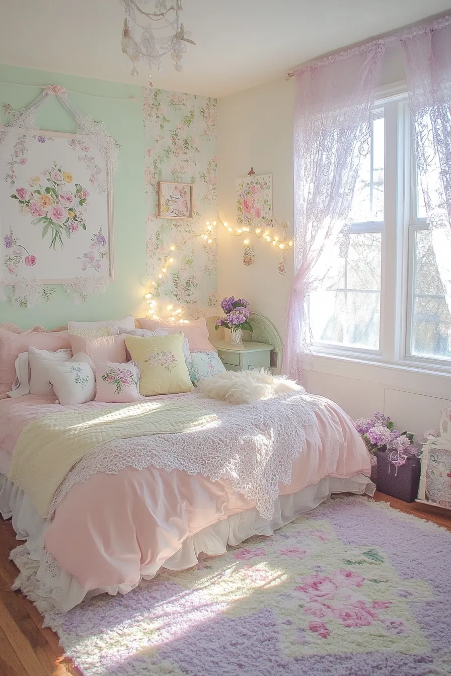 Creative pastel spring girls bedroom inspiration for serene spaces