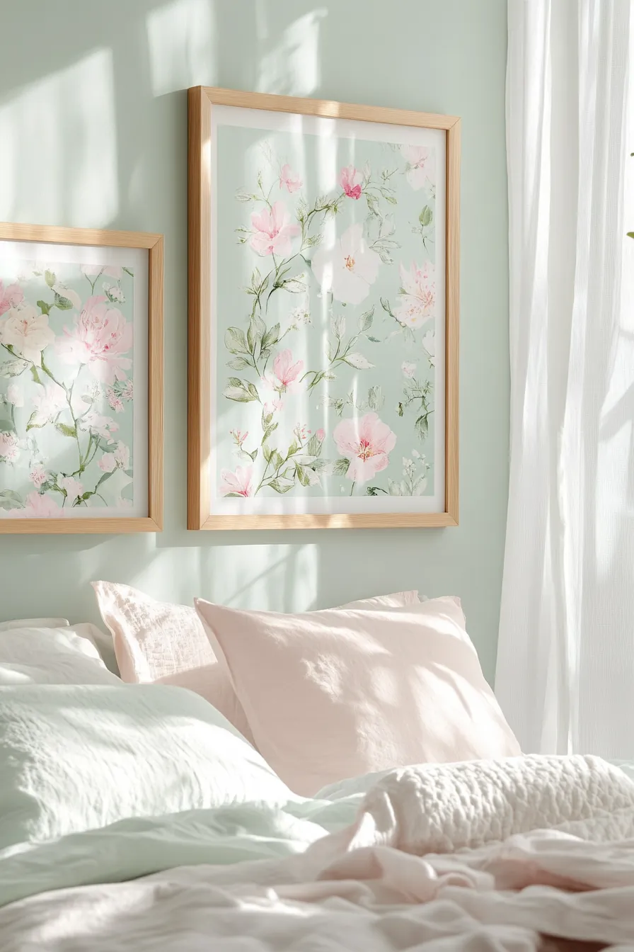 Creative refreshing spring bedroom wall art ideas for a vibrant makeover 272