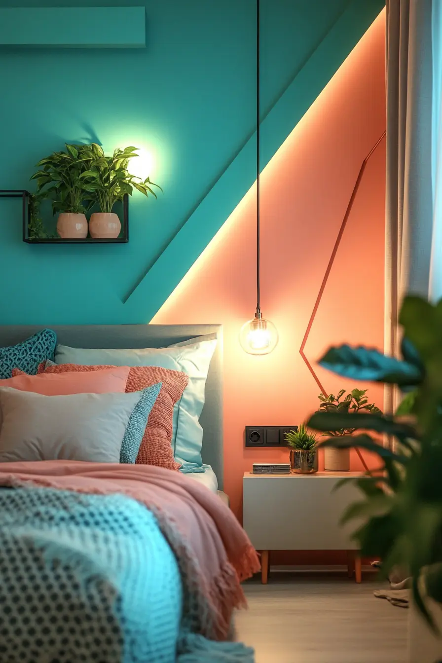 DIY Guide to Stunning Colorful Bedroom Accent Walls