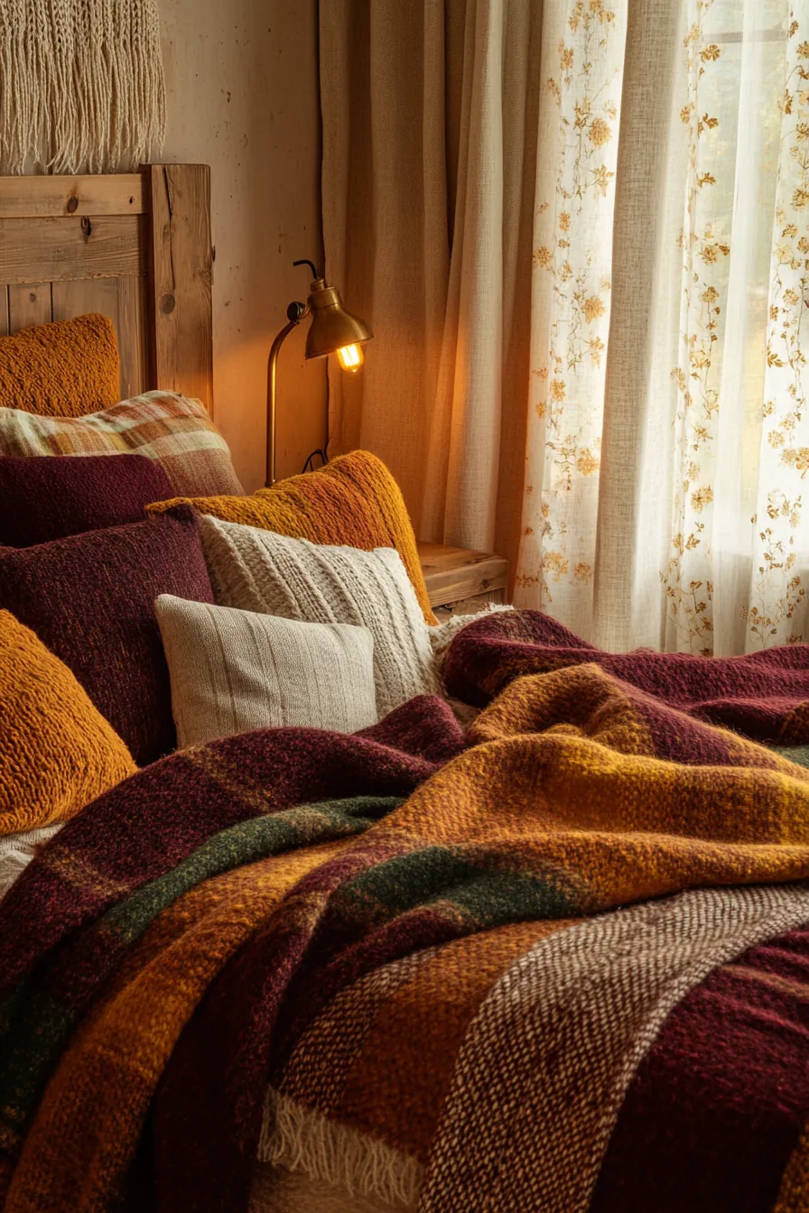 Discover Timeless Fall Farmhouse Bedroom Textiles to Inspire Rustic Comfort